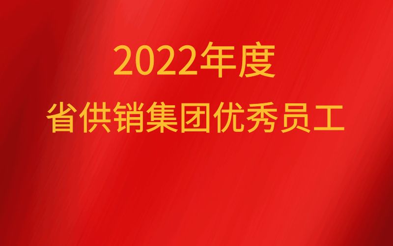 2022年度省供销集团优秀员工