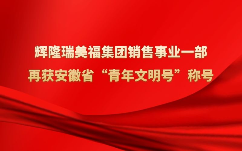 辉隆瑞美福集团销售事业一部再获安徽省“青年文明号”称号