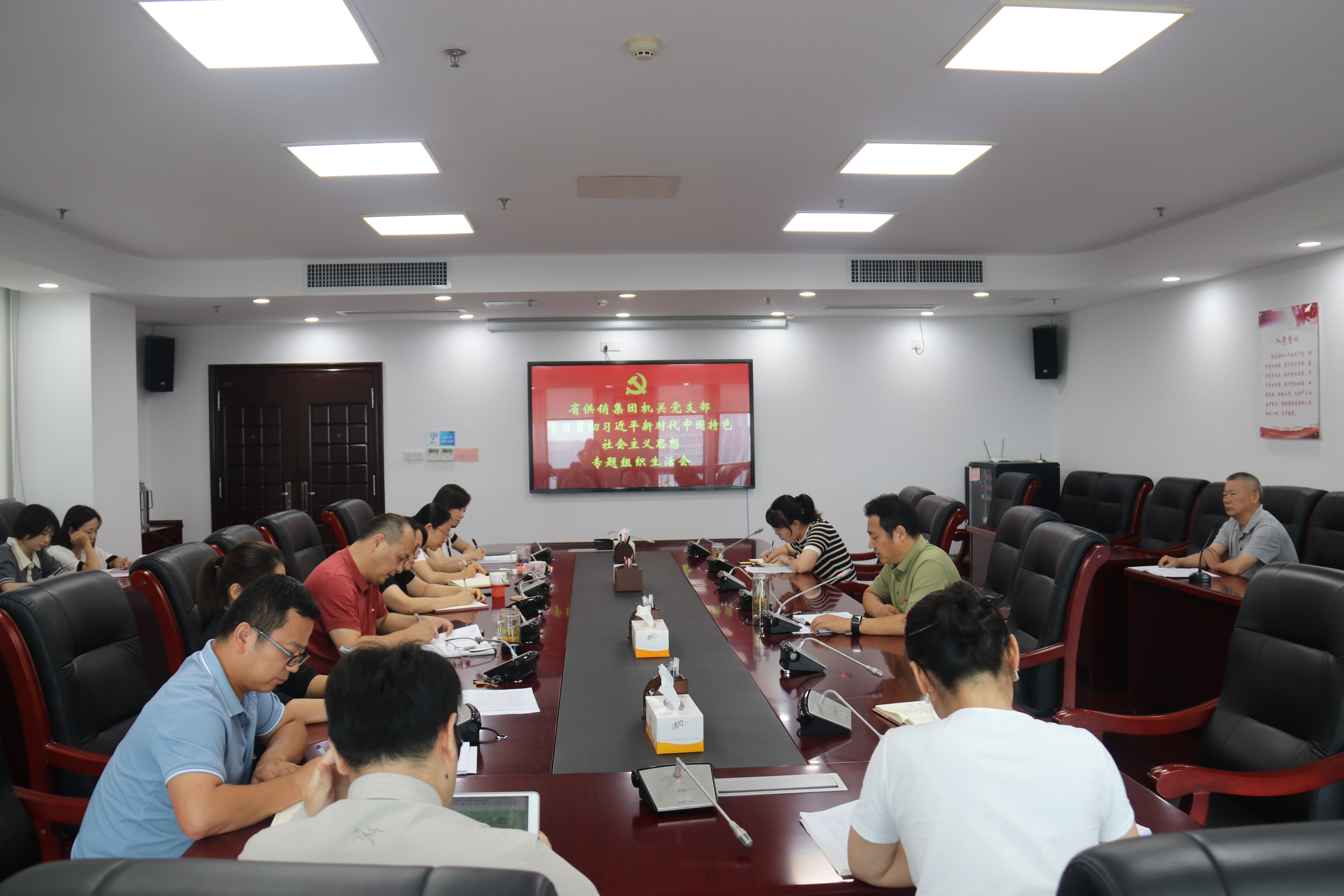 省供销集团机关支部召开学习贯彻习近平新时代中国特色社会主义思想主题教育专题组织生活会