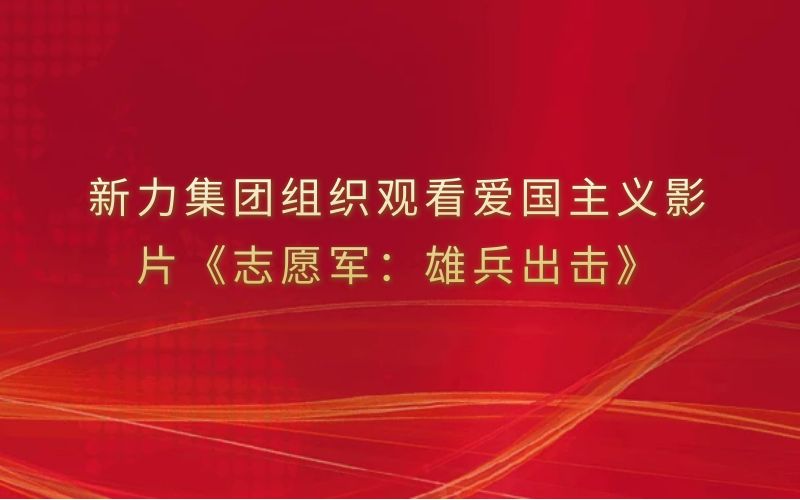 新力集团组织观看爱国主义影片《志愿军：雄兵出击》