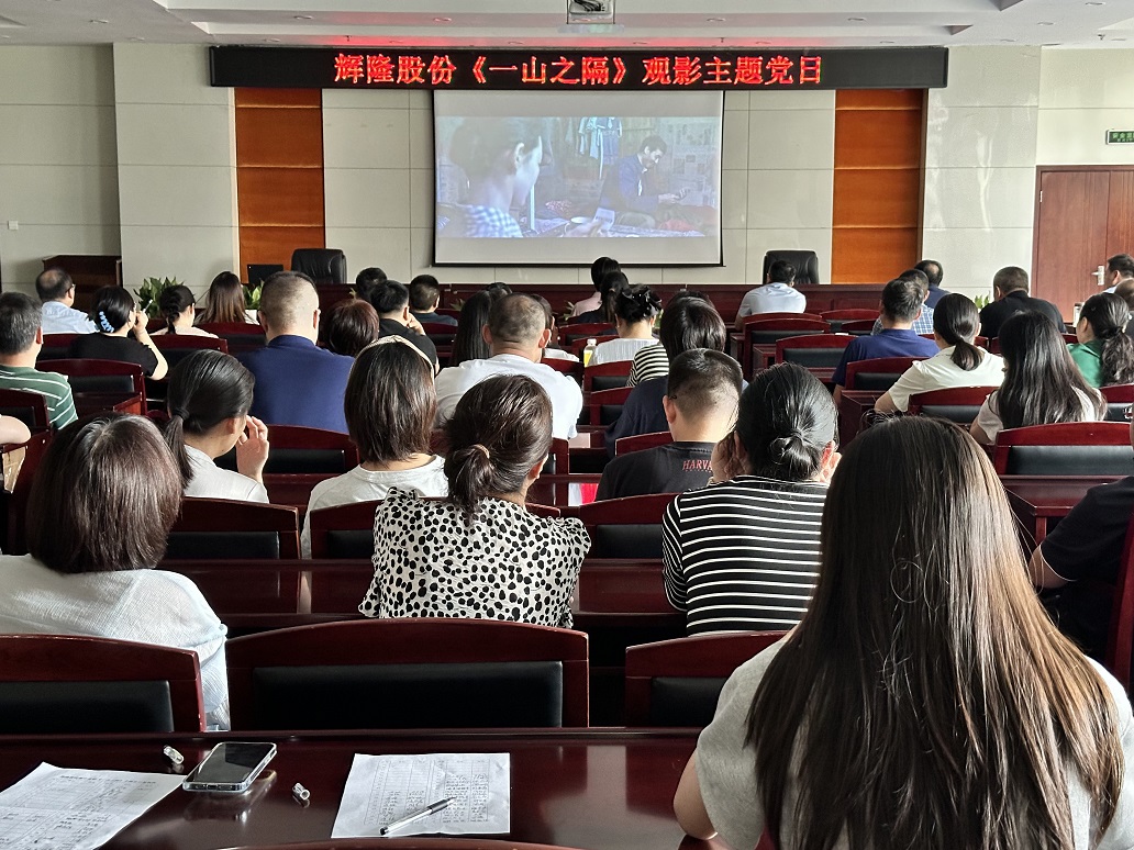 弘扬模范精神 汲取奋进力量—— 辉隆股份党委组织开展《一山之隔》观影主题党日